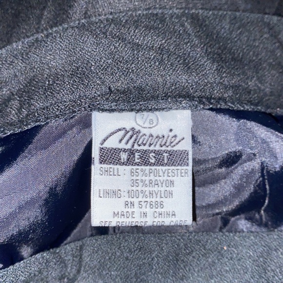 Vintage Black Pleated Mini Skirt - Picture 4 of 4